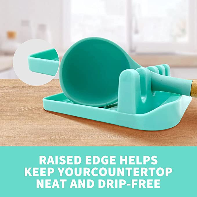 2 ΤΕΜ. Πολυλειτουργικό μαξιλαράκι για σούπας Αντιολισθητικό κάλυμμα θήκης για τη θερμότητα Κατάλληλο για πένσα κουταλιού φτυαριού κουζίνας