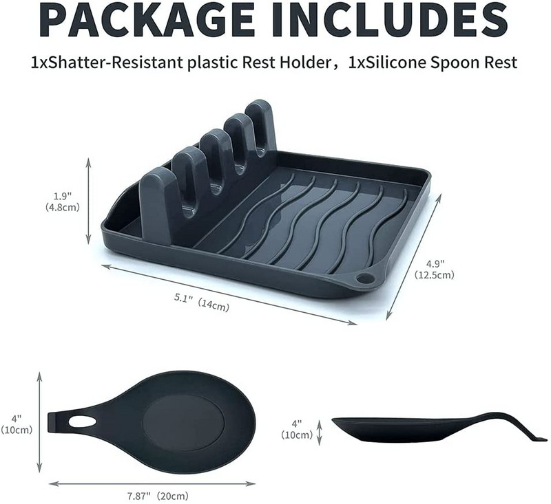 2 ΤΕΜ. Πολυλειτουργικό μαξιλαράκι για σούπας Αντιολισθητικό κάλυμμα θήκης για τη θερμότητα Κατάλληλο για πένσα κουταλιού φτυαριού κουζίνας