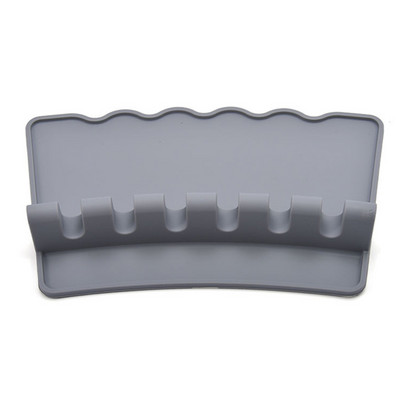 Suporturi de linguri de bucatarie din silicon Furculita Spatula Raft Organizator Raft Rest Suport pentru betisoare Linguri antiderapante Pad Ustensile de bucatarie