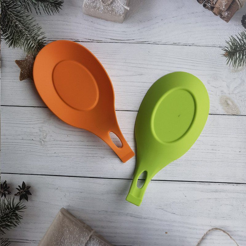 Naujas silikoninis izoliacinis šaukštas, atsparus karščiui, padėkliukas gėrimui stiklinis padėkliukas