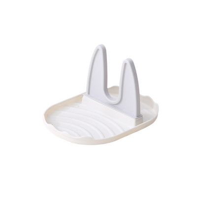 Puodo dangtelio laikiklis Daugkartinio naudojimo organizacinis mentelės stovas, plaunamas lazdelės Laikymas Virtuvės reikmenys Šaukšto poilsio organizatoriaus stovas