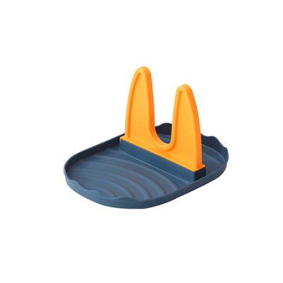 Puodo dangtelio laikiklis Daugkartinio naudojimo organizacinis mentelės stovas, plaunamas lazdelės Laikymas Virtuvės reikmenys Šaukšto poilsio organizatoriaus stovas