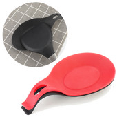 Многофункционална силиконова подложка за лъжица Кухненски прибори Шпатула Топлоустойчива подложка Лъжица Поставете подложка Устройство Кухненски инструменти Ново