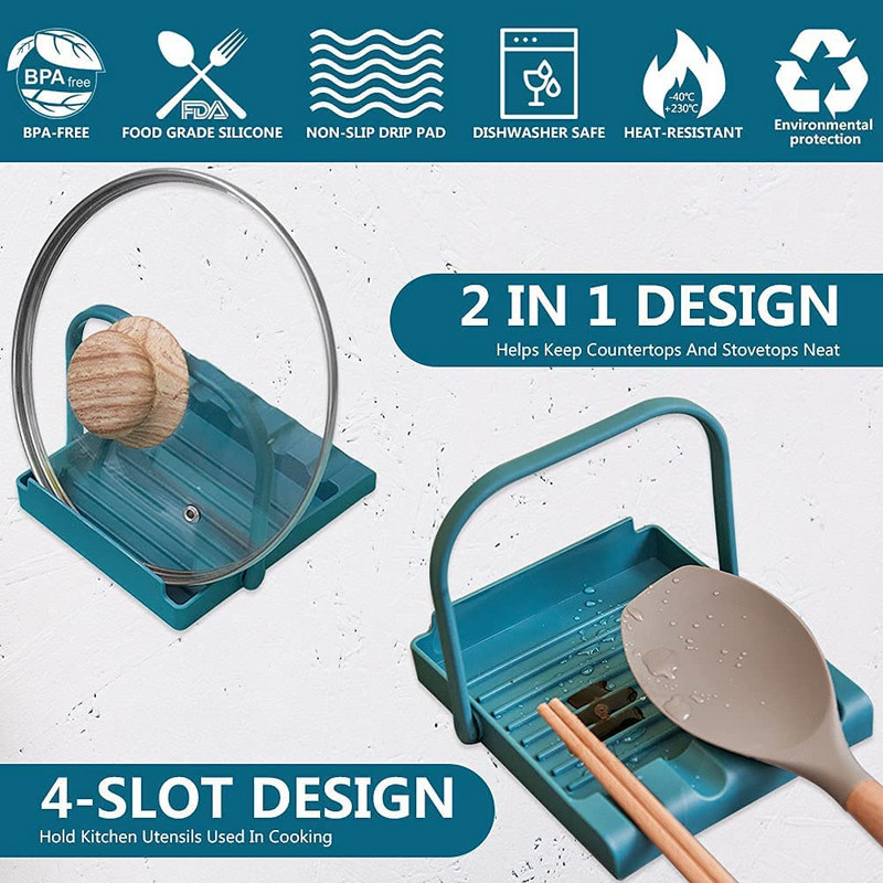 GUCHARBET Suport pentru linguri de bucatarie Accesorii pentru bucatarie Suport pentru spatula Furculita Accesorii pentru bucatarie Organizator pentru depozitare Suport spatula