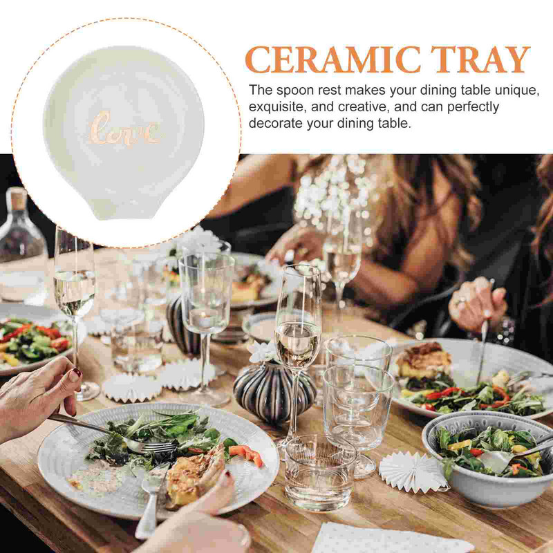 Suport pentru lingura Suport din ceramică Oală Ustensile Supă Porțelan Suport Bucătărie Aragaz Suport Spatulă Suport Capac Ustensile de masă Oală