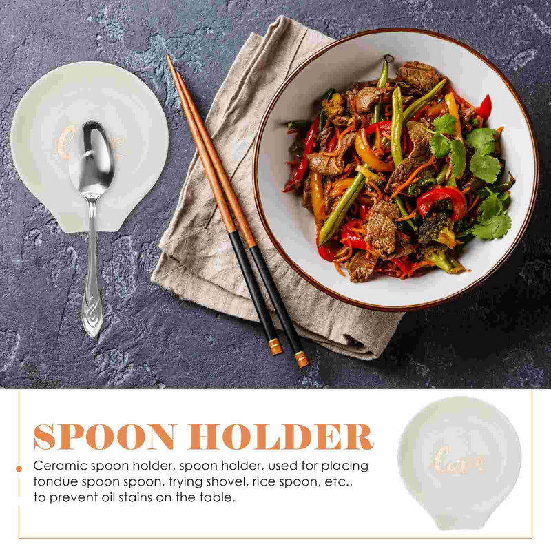 Suport pentru lingura Suport din ceramică Oală Ustensile Supă Porțelan Suport Bucătărie Aragaz Suport Spatulă Suport Capac Ustensile de masă Oală
