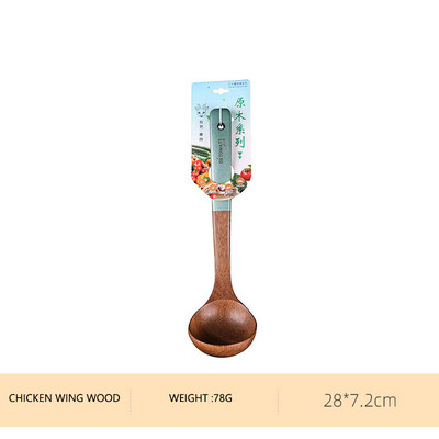 Ustensile de gătit din lemn masiv Obiecte de bucătărie ecologice Spatulă de tec Lingură de orez Ustensile de gătit antiaderente Accesorii de bucătărie