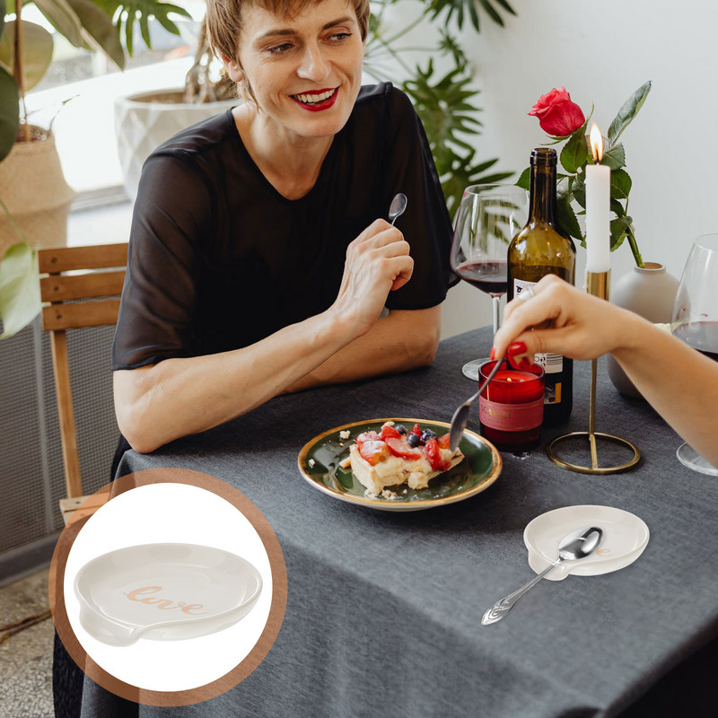 Suport lingura Odihnă oală Ustensile din ceramică Supă Porțelan Bucătărie Suport pentru gătit Aragaz Suport Suport Forspatula Capac Cafea