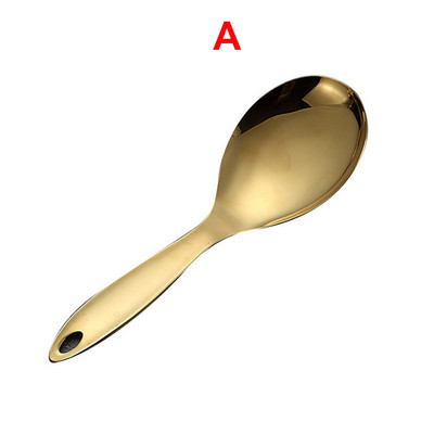 Kuldse titaanist roostevabast terasest toiduvalmistamistööriist lusikas Spaatliga pliit köögitööriist Spaatliga lusikas kööginõud