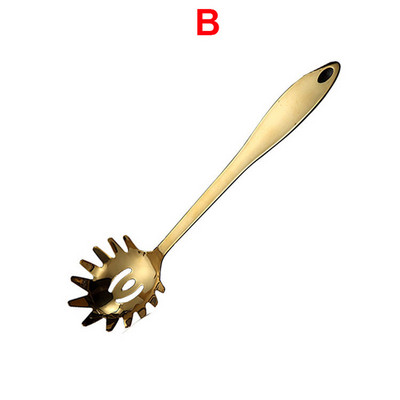 Kuldse titaanist roostevabast terasest toiduvalmistamistööriist lusikas Spaatliga pliit köögitööriist Spaatliga lusikas kööginõud