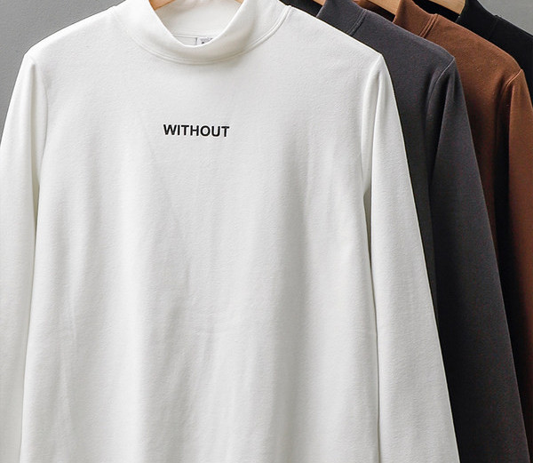 Muška ležerna bluza s polo ovratnikom i izvezenim natpisom