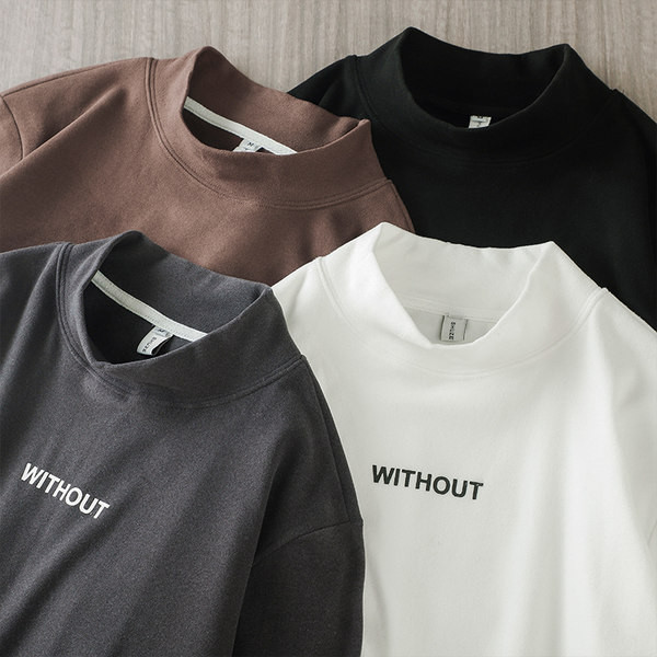 Muška ležerna bluza s polo ovratnikom i izvezenim natpisom