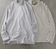 Γυναικεία ριγέ μπλούζα με μακριά μανίκια και γιακά πόλο