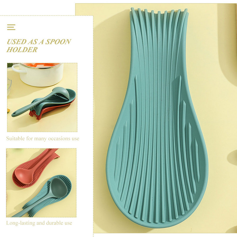 Suport pentru lingură Suport pentru oală din silicon Suport pentru ustensile de bucătărie Depozitare Plită Spatulă Aragaz Scooputensils Blat de uz casnic