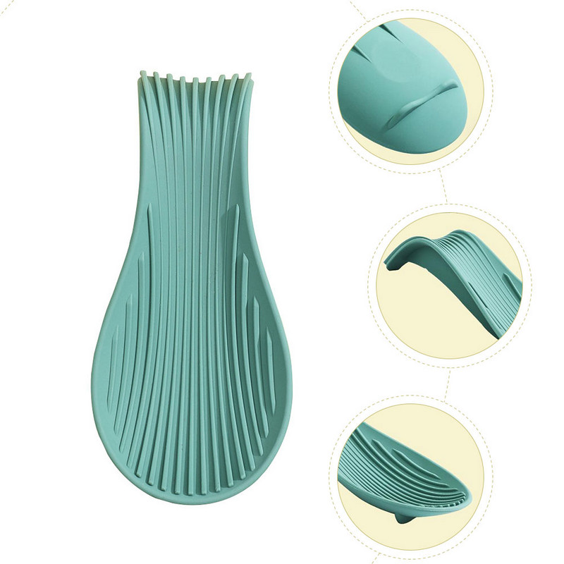 Suport pentru lingură Suport pentru oală din silicon Suport pentru ustensile de bucătărie Depozitare Plită Spatulă Aragaz Scooputensils Blat de uz casnic