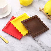 Covoraș de linguriță de supă creativ, 1 buc, în formă de biscuiți, pentru desktop, izolație din silicon, tampoane anti-opărire, gadget de bucătărie, decorare pentru masă