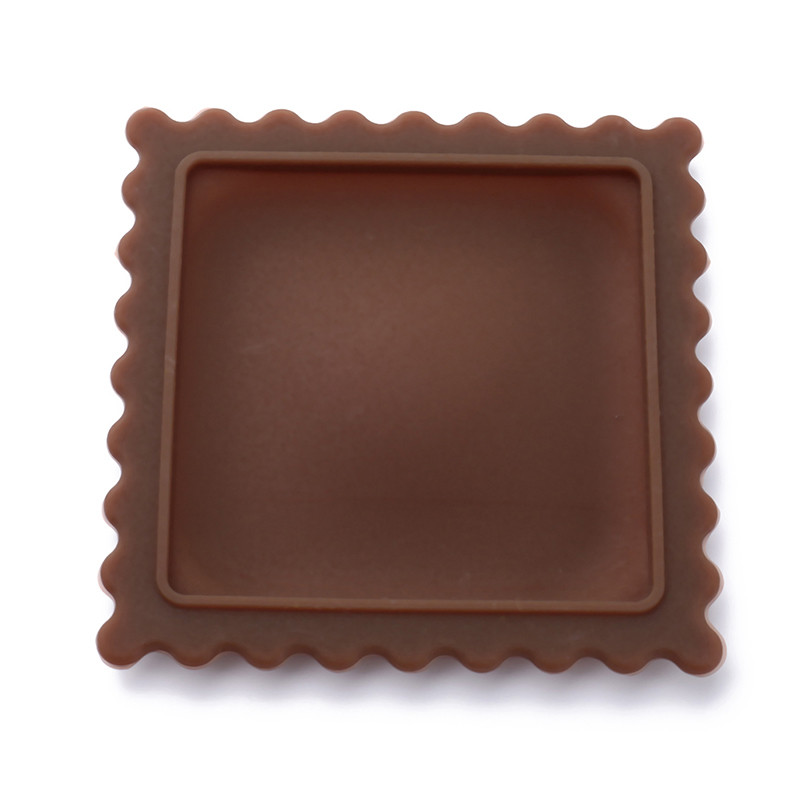 Covoraș de linguriță de supă creativ, 1 buc, în formă de biscuiți, pentru desktop, izolație din silicon, tampoane anti-opărire, gadget de bucătărie, decorare pentru masă