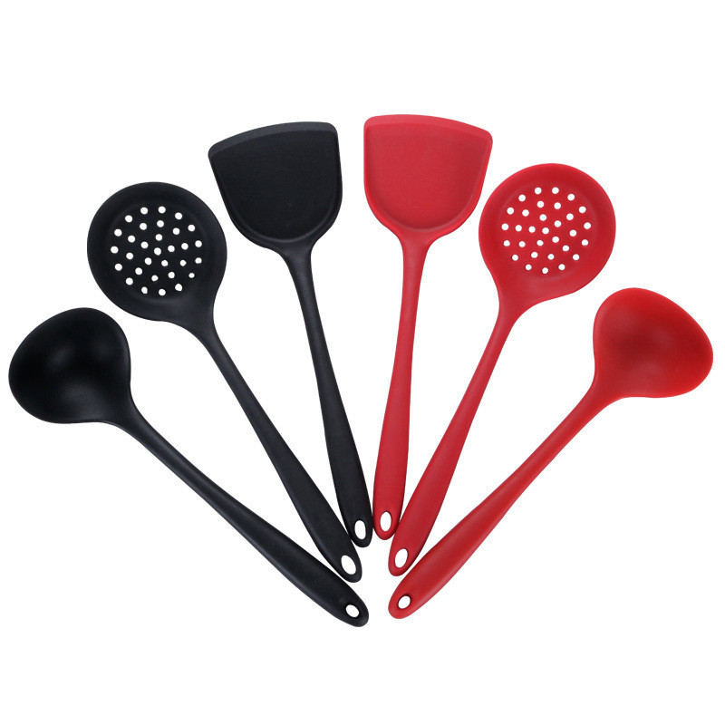 Set de 3 bucăți de unelte de gătit Ustensile aprobate de FDA Linguriță de bucătărie Spatulă Linguriță de supă Racletă Ustensile de gătit antiaderență Ustensile de bucătărie