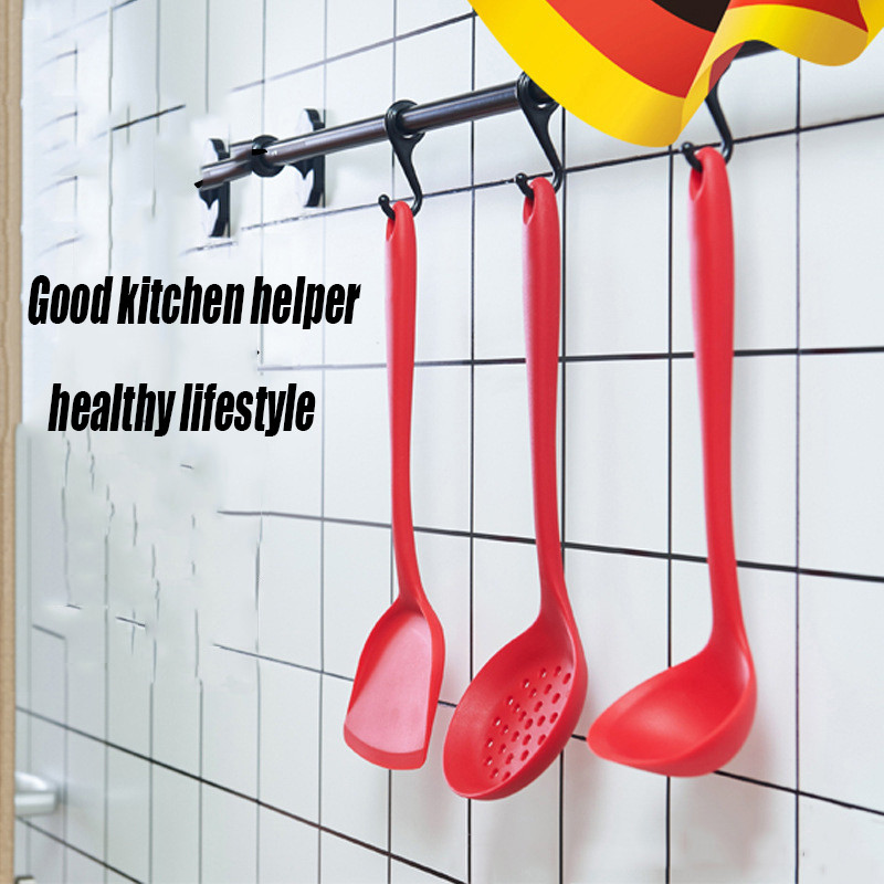 Set de 3 bucăți de unelte de gătit Ustensile aprobate de FDA Linguriță de bucătărie Spatulă Linguriță de supă Racletă Ustensile de gătit antiaderență Ustensile de bucătărie