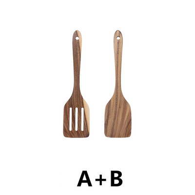 Musowood Ξύλινα σκεύη κουζίνας Κουτάλι ρυζιού με μακρύ χερούλι Κουτάλι κουτάλα Σαλάτα ανάμειξης Κουτάλι σερβιρίσματος Εργαλεία μαγειρικής