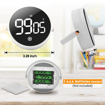 Магнитен кухненски таймер LED цифров таймер ръчен таймер за обратно отброяване будилник готвене душ проучване фитнес хронометър Time Master