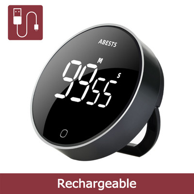 Cronometru magnetic de bucătărie LED Timer digital Cronometru manual cu numărătoare inversă Ceas cu alarmă Gătit Duș Studiu Fitness Cronometru Time Master