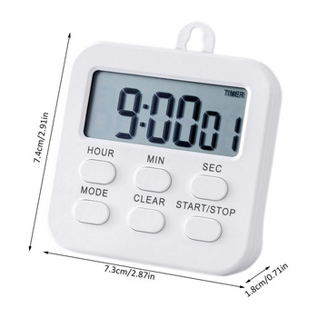 3 σε 1 Μεγάλη Μαγνητική LCD Ψηφιακή Αντίστροφη μέτρηση Κουζίνας Χρονόμετρο Ξυπνητήρι με Χρονόμετρο βάσης Κουζίνας Ξυπνητήρι μαγειρέματος