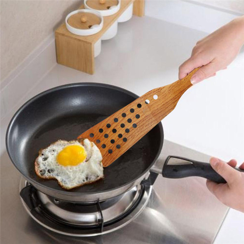 Spatula de lemn, lopata de bucatarie pentru tigaie antiaderenta, ustensile de lingura, vase de gatit din lemn, vase de gatit, accesorii de bucatarie