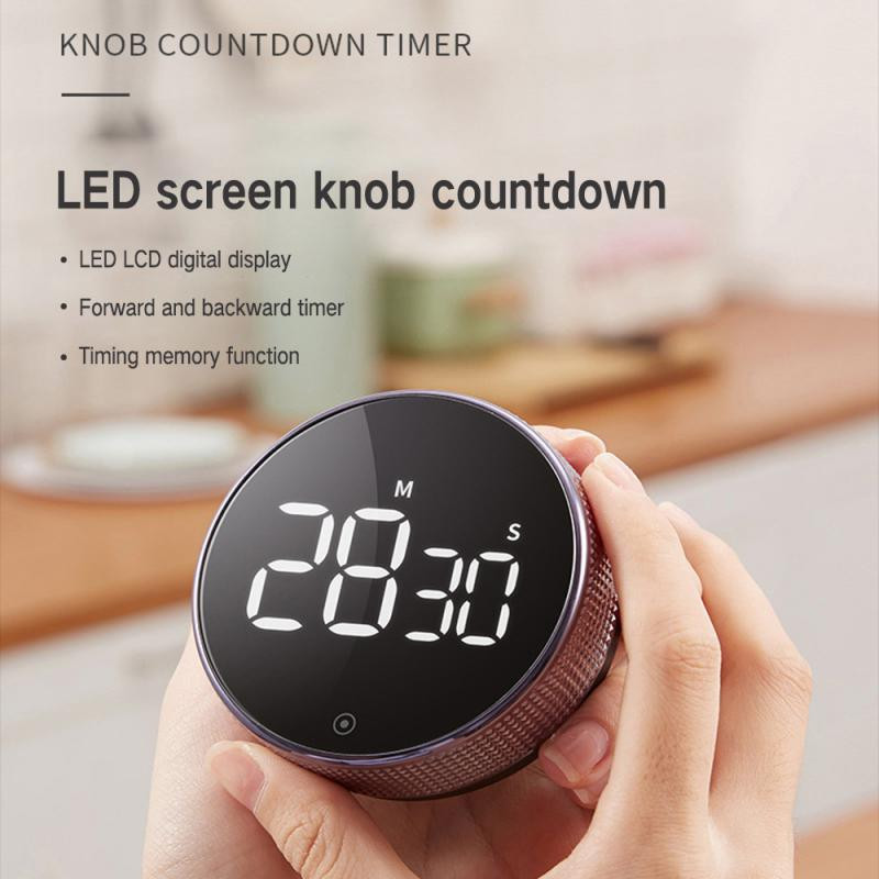Magnetiline digitaalne taimer LED Köögitaimer Käsitsi taimer Taimer Äratuskell Söögitegemine Dušš Õpe Fitness Stopper Time Master