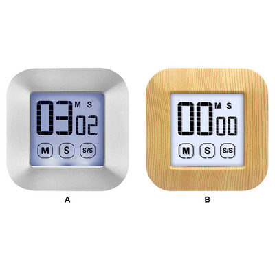Temporizator digital LCD pentru gătit cu iluminare de fundal Studierea Afișaj mare Alarmă numărătoare inversă Cronometru Gadget de bucătărie Accesorii pentru casă