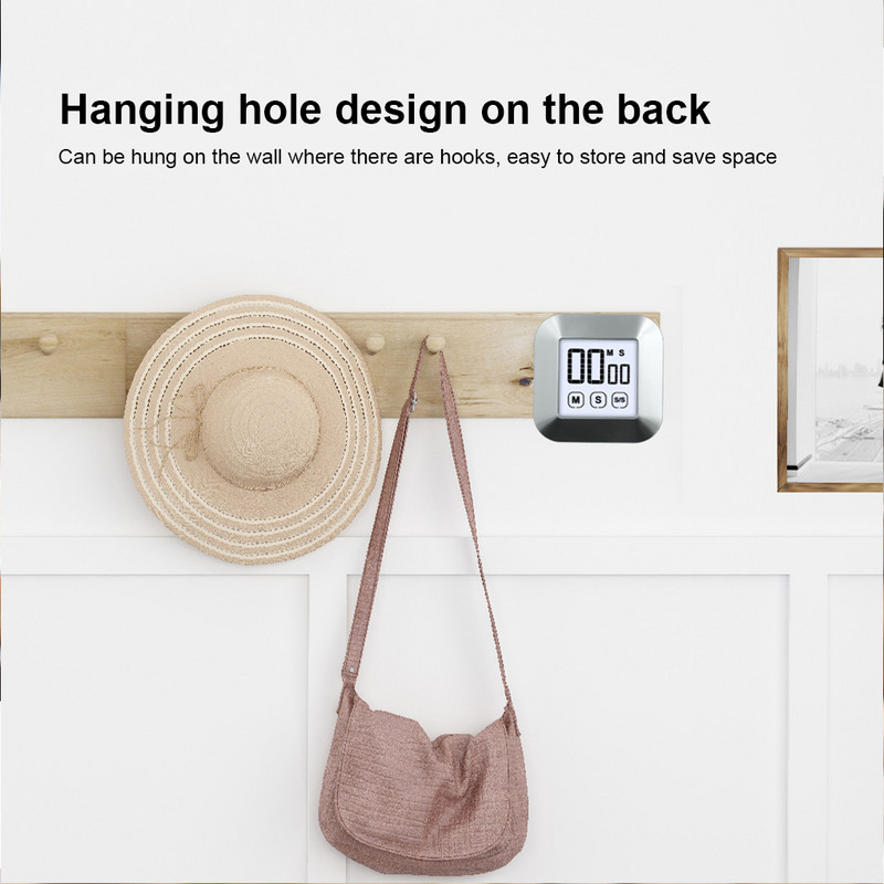 Gaminimo skystųjų kristalų skaitmeninis laikmatis su foniniu apšvietimu, didelio ekrano atgalinės atskaitos signalizacija, chronometras, virtuvės prietaisas, namų reikmenys