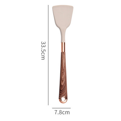 Silikoniniai virtuvės reikmenys Virtuvės prietaisai Įrankiai Virtuvės reikmenų rinkinys Nelipnus mentele Sriubos šaukštas Aliejaus Šepetėlis Virtuvės reikmenys Indai