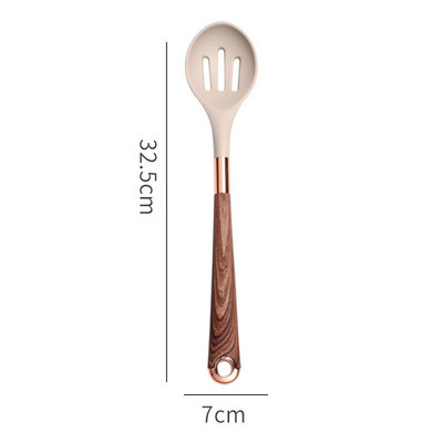 Silikoniniai virtuvės reikmenys Virtuvės prietaisai Įrankiai Virtuvės reikmenų rinkinys Nelipnus mentele Sriubos šaukštas Aliejaus Šepetėlis Virtuvės reikmenys Indai