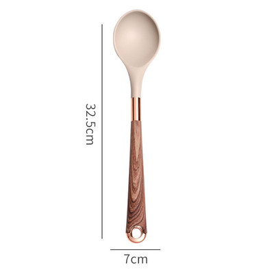 Silikoniniai virtuvės reikmenys Virtuvės prietaisai Įrankiai Virtuvės reikmenų rinkinys Nelipnus mentele Sriubos šaukštas Aliejaus Šepetėlis Virtuvės reikmenys Indai