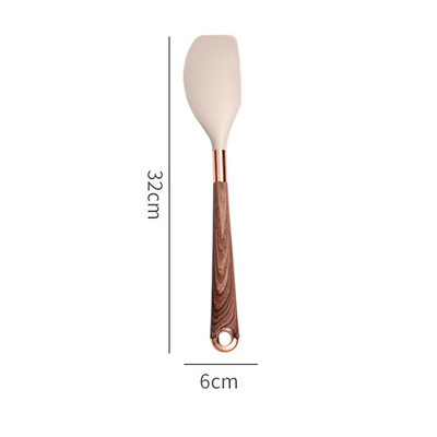 Silikoniniai virtuvės reikmenys Virtuvės prietaisai Įrankiai Virtuvės reikmenų rinkinys Nelipnus mentele Sriubos šaukštas Aliejaus Šepetėlis Virtuvės reikmenys Indai