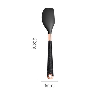 Silikoniniai virtuvės reikmenys Virtuvės prietaisai Įrankiai Virtuvės reikmenų rinkinys Nelipnus mentele Sriubos šaukštas Aliejaus Šepetėlis Virtuvės reikmenys Indai