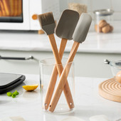 3 τεμ. Ξύστρα κρέμας σπάτουλας σιλικόνης Ψωμί κέικ βούτυρο Σπάτουλα μίξερ λαδιού, αντικολλητικό εργαλείο ψησίματος, ανθεκτικό στη θερμότητα