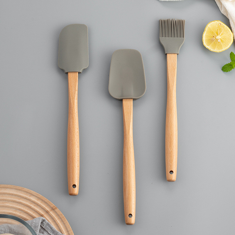 3 τεμ. Ξύστρα κρέμας σπάτουλας σιλικόνης Ψωμί κέικ βούτυρο Σπάτουλα μίξερ λαδιού, αντικολλητικό εργαλείο ψησίματος, ανθεκτικό στη θερμότητα