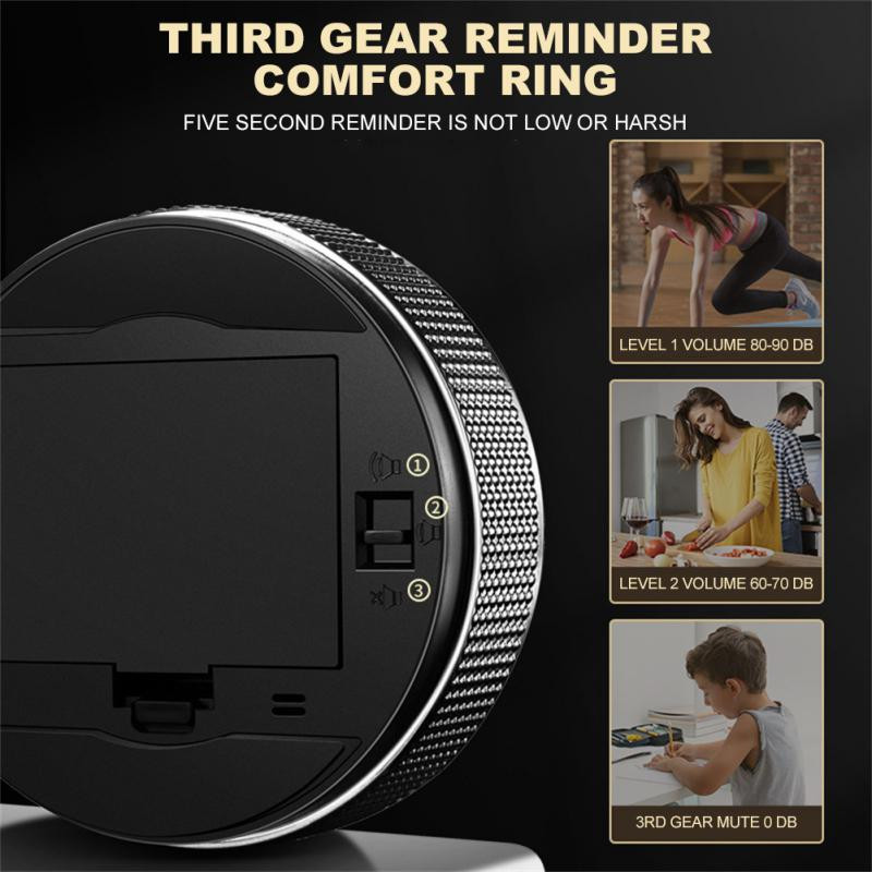 Virtuvės laikmatis Skaitmeninis išmanusis laikmatis Magnetinis elektroninis gaminimo atgalinės atskaitos laikrodis LED mechaninis priminimo signalizacija Virtuvės priedai