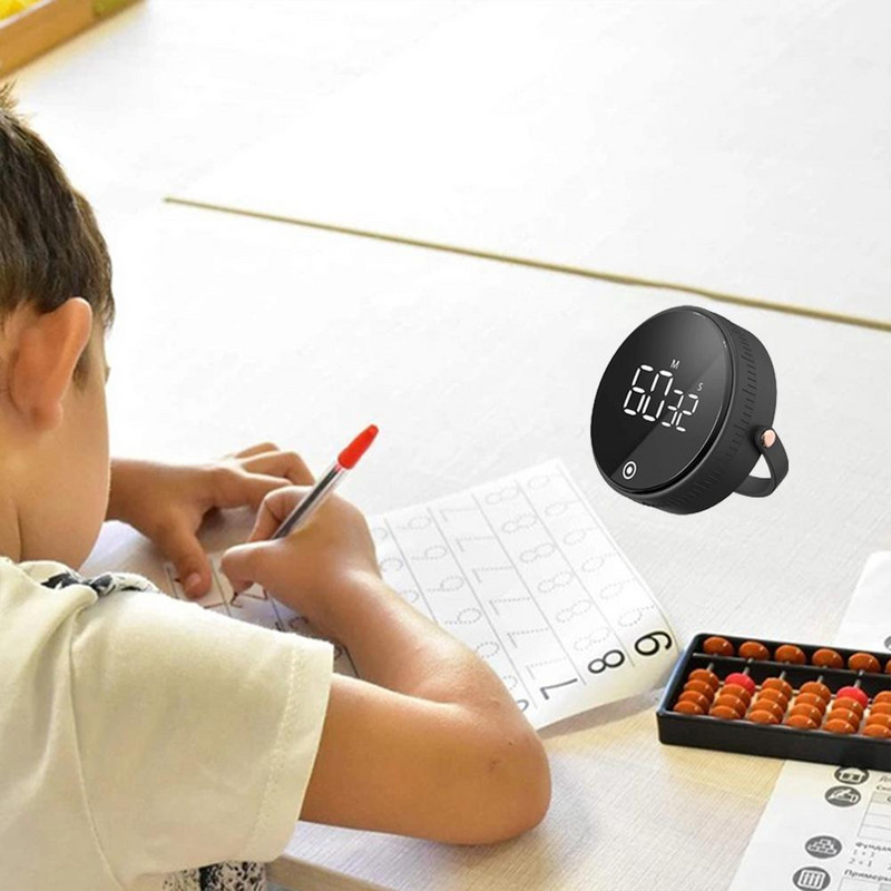 Cronometru digital de bucătărie, 1 buc, cu afișaj cu LED mare, funcție de memorie reglabilă, ceas cu numărătoare inversă magnetică silențioasă dropshipping