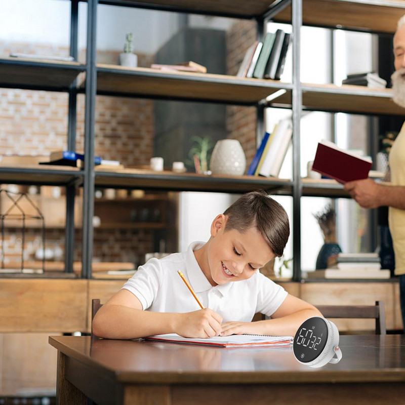 Cronometru digital de bucătărie, 1 buc, cu afișaj cu LED mare, funcție de memorie reglabilă, ceas cu numărătoare inversă magnetică silențioasă dropshipping