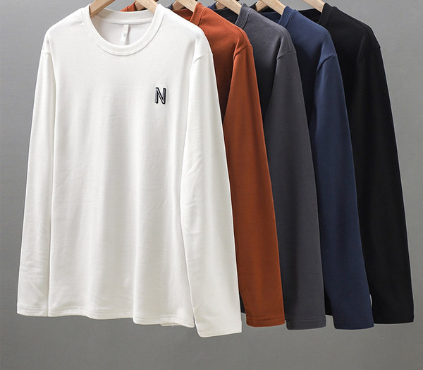 Muška bluza s dugim rukavima i vezom