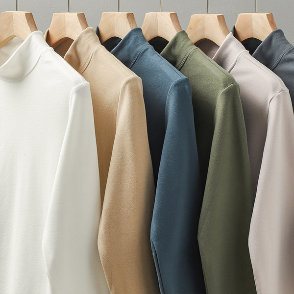 Bluză cu guler polo de culoare uni