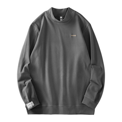 Φαρδύ μοντέλο ανδρική μπλούζα με οβάλ λαιμόκοψη και έμβλημα