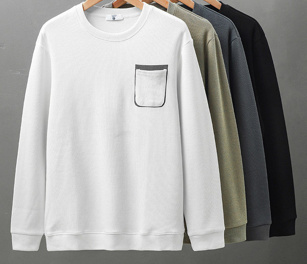 Bluză bărbătească cu mâneci lungi și buzunar