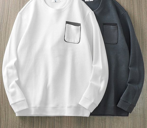 Bluză bărbătească cu mâneci lungi și buzunar