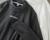 Bluză bărbătească din lână cu inscripții brodate