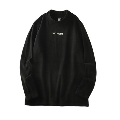 Bluză bărbătească din lână cu inscripții brodate