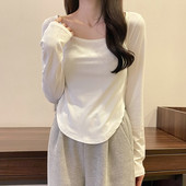 Bluză de damă asimetrică cu mâneci lungi