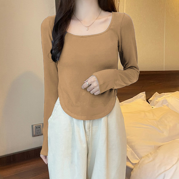 Bluză de damă asimetrică cu mâneci lungi